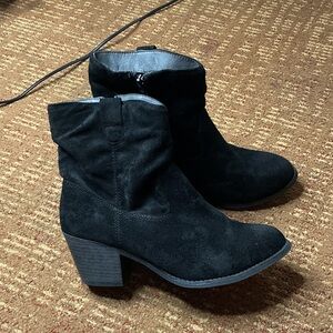 Black Suede Ankle Boots